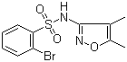 2-Bromo-N-(4,5-dimethyl-3-isoxazolyl)benzenesulfonamide molecular structure (CAS 195447-72-4)