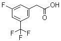 结构式 CAS# 195447-79-1, 3-氟-5-(三氟甲基)苯乙酸
