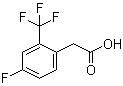 4-Fluoro-2-trifluoromethylphenylacetic acid molecular structure (CAS 195447-80-4)
