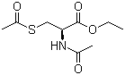 S,N-二乙酰基-L-半胱氨酸乙酯分子结构 (CAS 19547-89-8)