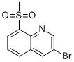 3-Bromo-8-(methylsulfonyl)quinoline molecular structure (CAS 1956385-35-5)