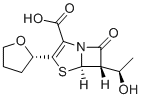 structure of CAS# 195716-77-9, Faropenem Epimer Impurity;(5R,6S)-6-((R)-1-Hydroxyethyl)-7-oxo-3-((S)-tetrahydrofuran-2-yl)-4-thia-1-azabicyclo[3.2.0]hept-2-ene-2-carboxylic acid