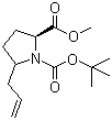(2S)-5-Allyl-1,2-pyrrolidinedicarboxylic acid 1-(tert-butyl) 2-methyl ester molecular structure (CAS 195964-65-9)
