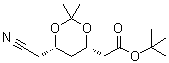 (4S,6S)-6-(Cyanomethyl)-2,2-dimethyl-1,3-dioxane-4-acetic acid 1,1-dimethylethyl ester molecular structure (CAS 196085-85-5)