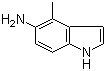 4-甲基-5-氨基吲哚分子结构 (CAS 196205-06-8)