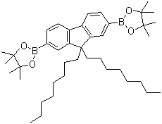 9,9-Dioctylfluorene-2,7-bis(boronic acid pinacol ester) molecular structure (CAS 196207-58-6)