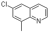 结构式 CAS# 19655-50-6, 6-氯-8-甲基喹啉