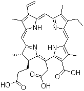 二氢卟吩 E6分子结构 (CAS 19660-77-6)