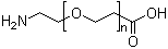 结构式 CAS# 196936-04-6, alpha-(2-氨基乙基)-omega-(2-羧基乙氧基)聚氧乙烯