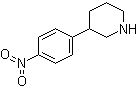 结构式 CAS# 19733-55-2, 3-(4-硝基苯基)哌啶