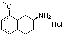 (S)-8-Methoxy-1,2,3,4-tetrahydronaphthalen-2-amine hydrochloride molecular structure (CAS 197446-42-7)