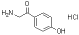2-氨基-4'-羟基苯乙酮盐酸盐分子结构 (CAS 19745-72-3)