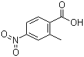 结构式 CAS# 1975-51-5, 2-甲基-4-硝基苯甲酸