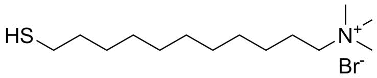 N,N,N-Trimethyl-11-sulfanylundecan-1-aminium bromide molecular structure (CAS 197587-43-2)