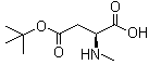 结构式 CAS# 197632-85-2, N-甲基-L-天冬氨酸 4-叔丁酯