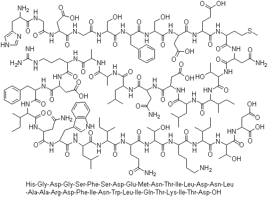 Teduglutide molecular structure (CAS 197922-42-2)