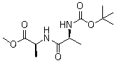 structure of CAS# 19794-10-6, N-[(tert-Butoxy)carbonyl]-L-alanyl-L-alanine methyl ester;N-[N-[(tert-Butoxy)carbonyl]-L-alanyl]-L-alanine methyl ester