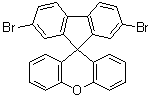 structure of CAS# 198142-65-3, 2,7-Dibromospiro[9H-fluorene-9,9'-[9H]xanthene];Spiro-9-(2,7-dibromofluorene)-9'-xanthene