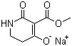 1,2,5,6-四氢-4-羟基-2-氧代-3-哌啶甲酸甲酯钠盐分子结构 (CAS 198213-15-9)