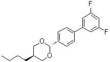 trans-5-Butyl-2-(3',5'-difluoro[1,1'-biphenyl]-4-yl)-1,3-dioxane molecular structure (CAS 1983993-59-4)