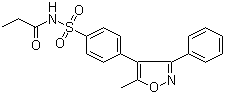 结构式 CAS# 198470-84-7, 帕瑞昔布