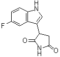 结构式 CAS# 198474-05-4, 3-(5-氟-1H-吲哚-3-基)-2,5-吡咯烷二酮
