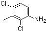 结构式 CAS# 19853-79-3, 2,4-二氯-3-甲基苯胺