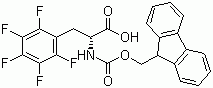 Fmoc-2,3,4,5,6-pentafluoro-D-phenylalanine molecular structure (CAS 198545-85-6)