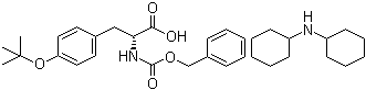 O-(1,1-Dimethylethyl)-N-[(phenylmethoxy)carbonyl]-D-tyrosine dicyclohexylammonium salt molecular structure (CAS 198828-72-7)