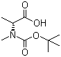 Boc-N-methyl-D-alanine molecular structure (CAS 19914-38-6)