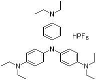 N,N-双[4-(二乙基氨基)苯基]-N',N'-二乙基-1,4-苯二胺六氟磷酸盐分子结构 (CAS 199293-45-3)