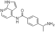 structure of CAS# 199433-58-4, Y 33075;(R)-4-(1-Aminoethyl)-N-1H-pyrrolo[2,3-b]pyridin-4-ylbenzamide