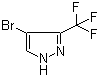 结构式 CAS# 19968-17-3, 4-溴-3-三氟甲基-1H-吡唑