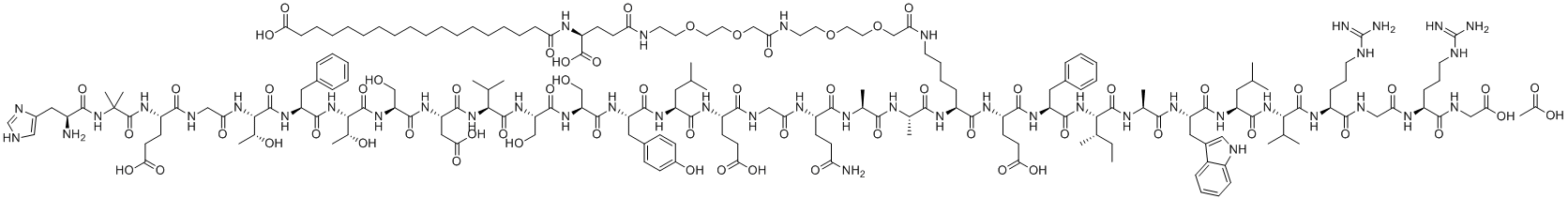 Semaglutide Acetate molecular structure (CAS 1997361-85-9)