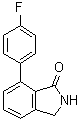 structure of CAS# 200049-49-6, 7-(4-Fluorophenyl)-2,3-dihydro-1H-isoindol-1-one
