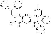 N2-[(9H-Fluoren-9-ylmethoxy)carbonyl]-N-[(4-methylphenyl)diphenylmethyl]-D-asparagine molecular structure (CAS 200259-50-3)