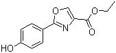 structure of CAS# 200400-76-6, Ethyl 2-(4'-hydroxyphenyl)-1,3-oxazole-4-carboxylate