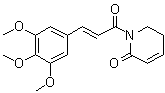 structure of CAS# 20069-09-4, Piperlongumine;Piplartin; Piplartine; 5,6-Dihydro-1-(3,4,5-trimethoxycinnamoyl)-2(1H)-pyridone
