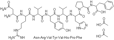 结构式 CAS# 20071-00-5, 醋酸增血压素