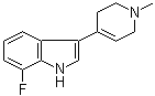 7-氟-3-(1,2,3,6-四氢-1-甲基-4-吡啶基)-1H-吲哚分子结构 (CAS 200714-11-0)