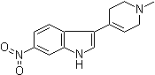 3-(1-Methyl-1,2,3,6-tetrahydropyridin-4-yl)-6-nitro-1H-indole molecular structure (CAS 200714-15-4)