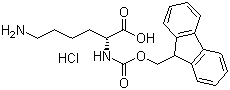 N2-[芴甲氧羰基]-D-赖氨酸盐酸盐分子结构 (CAS 201002-47-3)