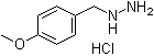 structure of CAS# 2011-48-5, (4-Methoxybenzyl)hydrazine hydrochloride
