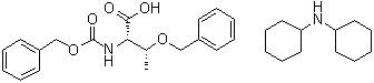 N-[(Phenylmethoxy)carbonyl]-O-(phenylmethyl)-L-threonine compd. with N-cyclohexylcyclohexanamine (1:1) molecular structure (CAS 201275-72-1)