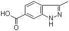 3-Methyl-1H-indazole-6-carboxylic acid molecular structure (CAS 201286-96-6)