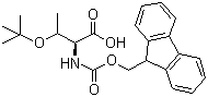 结构式 CAS# 201481-37-0, N-芴甲氧羰基-L-别苏氨酸叔丁醚; 红曲玉红胺