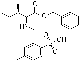 structure of CAS# 201544-39-0, N-Methyl-L-alloisoleucine phenylmethyl ester 4-methylbenzenesulfonate