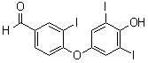4-(4-羟基-3,5-二碘苯氧基)-3-碘苯甲醛分子结构 (CAS 2016-08-2)