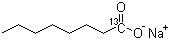 辛酸钠(1-碳-13)分子结构 (CAS 201612-61-5)