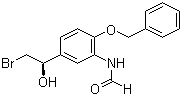 结构式 CAS# 201677-59-0, (R)-N-(2-(苄氧基)-5-(2-溴-1-羟基乙基)苯基)甲酰胺